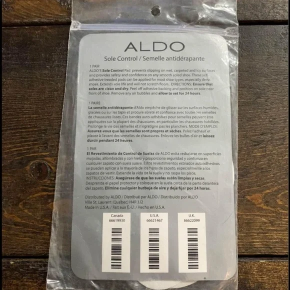 NEW - Shoe Grips - Aldo - Black Sole Control - Picture 4 of 5